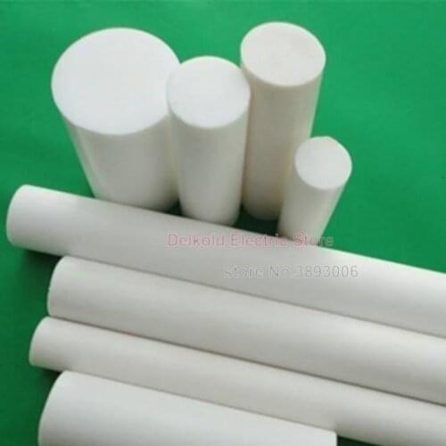 2pcs/lot 50cm length Polyvinylidene Fluoride Rods sticks PTFE bars dia.6mm-30mm
