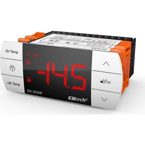 Elitech EK-3030E Temperature Controller Thermostat with Sensor for USA Canada 110V Thermost Control System