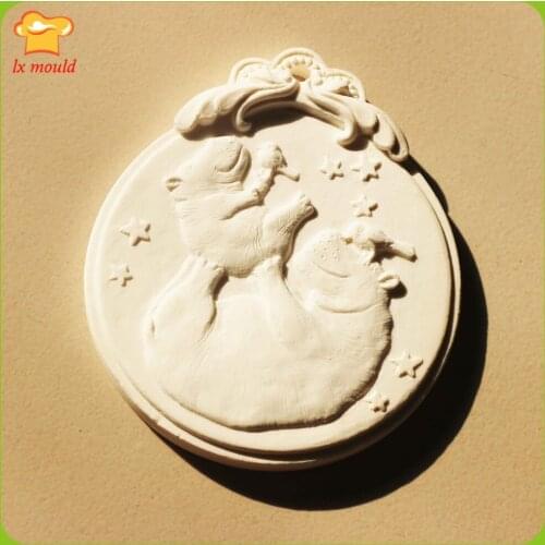 Hippo Pendant Silicone Mould DIY Aromatherapy Handmade Soap Gypsum Candle Molds Mothers Day Gift