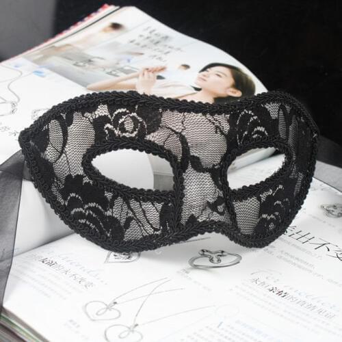 HIRIGIN Women Sexy Black Lace Eye Mask Party Masks For Masquerade Halloween Venetian Costumes
