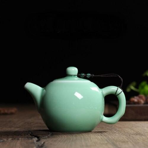 [GRANDNESS] ] Xishi Pot Chinese longquan celadon teapot Kung Fu Teapot with Filter 240ml China Longquan Tea pot 240 ml