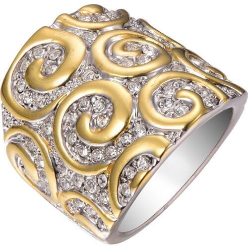 Factory price multi White Crystal Zircon 925 sterling silver Fashion Design Ring Size 6 7 8 9 10 F1321