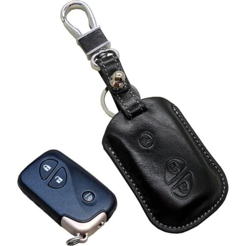 Leather Key Case for Lexus 2009 LX570/GX400/GX460/IS300/ES350/RX240/RX350 2010 2014 Key Fob Protective Cover Holder Accessories