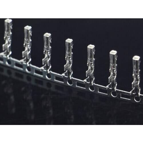 2.54mm red JST female connector terminal spacing cold pressing copper pin connector terminal