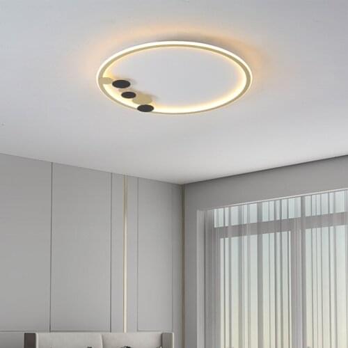 Round decorative ultra-thin ceiling lamp bedroom dining room simple modern atmosphere LED ceiling lamp for living room