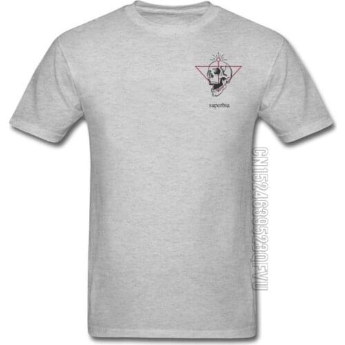 Short-Sleeved Tops Shirts 2018 New Arrival Mens Skull Printed Tshirt Customized Pattern Tees Popular Quality T Shirt Nice