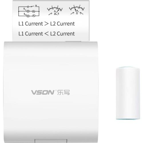 Portable Thermal Printer Mini Pocket Printer 300/200dpi BT Wireless Printer with 1 Roll Thermal Paper for Printing Photo Label