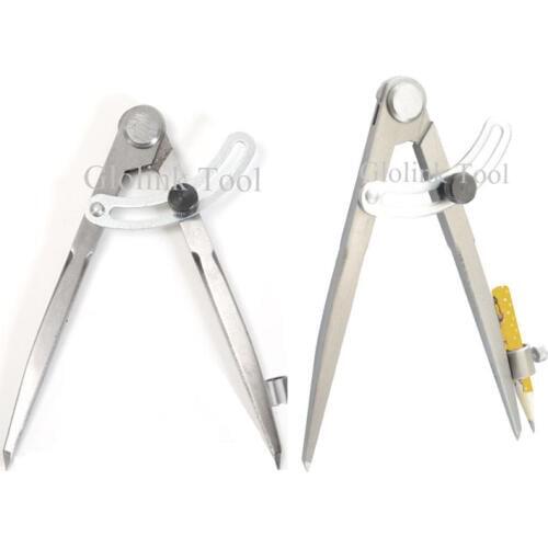 New 150mm Adjustable Wing Divider With Pen Cover Edge Creaser DIY Sewing Leather Metal Craft Marking Tools