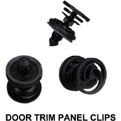 X10pcs FOR FORD FOCUS /FOR VW T5 MULTIVAN CADDY DOOR TRIM PANEL CLIPS X10 BLACK NEW REPAIR SET