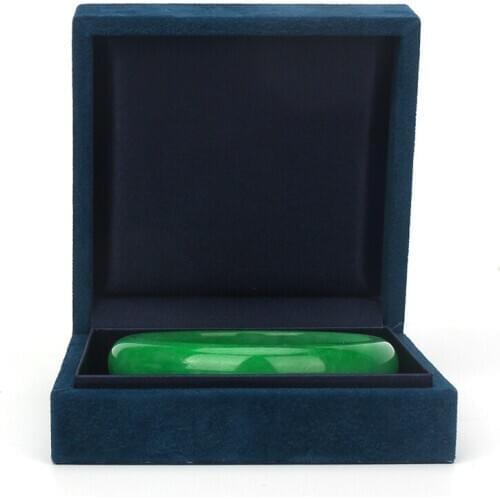 Retro 2020 New Listing Bracelet Box Velvet Convex Square Suede Material Two Colors Storage Display Groove For Tasteful Female