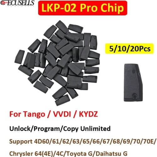 LKP-02PRO 4D/4C Blank Car Key Chip for Tango VVDI KYDZ Key Programmer Copy 4D60/61/62/63/65/66/67/68/69/70/70E/4E/4C/G Chip