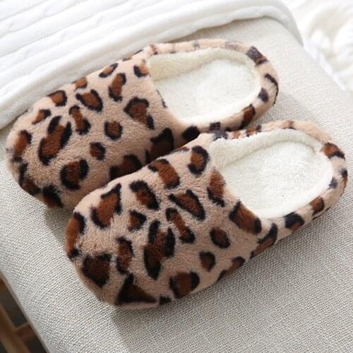 Winter Home Slippers Women Cotton Shoes Soft Plush Indoor Slippers Shoes For Women Men Couple Warm Fur Slippers Big Size