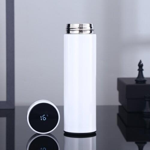 500ml Keep Water Bottle Thermal Thermos Temperature Display Vacuum Insulated Cup Stainless Steel Travel Coffee Mug Thermos Flask