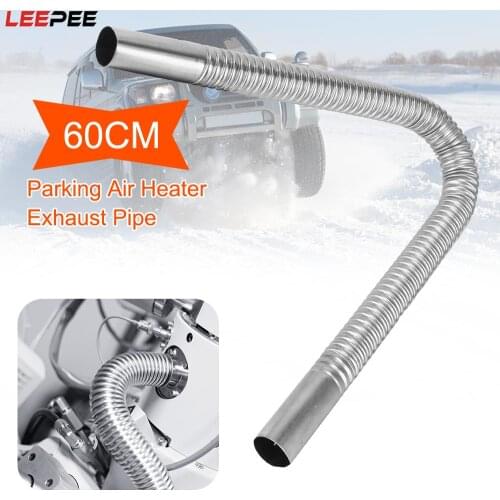 Air Parking Heater For Air Diesels Parking Exhaust Pipe Tank Car Accessories Stainless Steel 60cm Gas Vent Round Tube