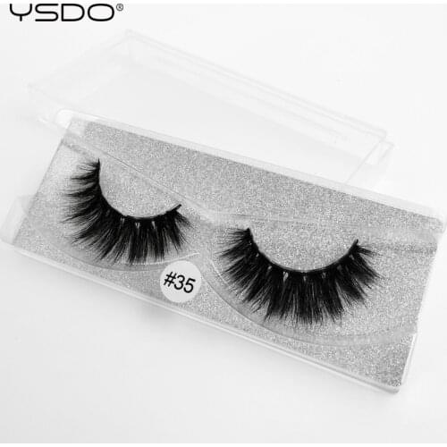 YSDO 1 pair mink eyelashes natural long 3d mink lashes soft fluffy lashes eyelashes maquiagem cilios mink 3d false eyelashes 35S