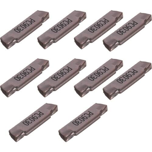 10Pcs MGMN200-G LDA Insert for MGEHR/MGIVR Grooving Cut Off Tool Suitable for MGEHR1010-2