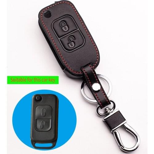 100% leather car key case Keyboard cover For Mercedes Benz E113 A C E S D05 W202 W203 W168 Car wallet car keys accessories shell