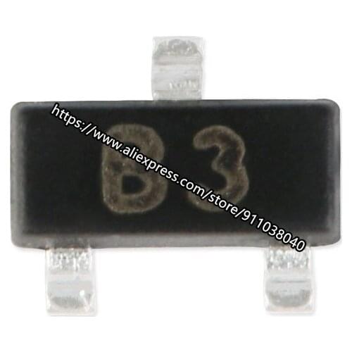 100pcs) 1SS184 SOT-23 SMD Switch Diode (Marking B3)