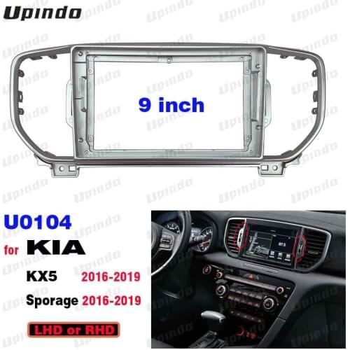 2 Din 9 Inch Car Radio Installation DVD GPS Mp5 Plastic Fascia Panel Frame for KIA KX5 Sporage 2016-2017 Dash Mount Kit