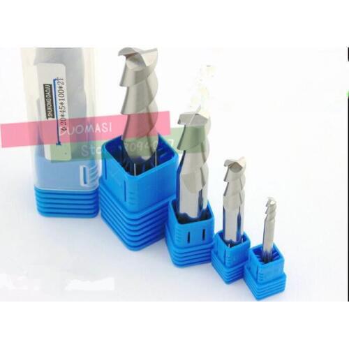 2 Flute 2F-1.0*4*3*50 CNC tool tungsten alloy milling cutter special flat aluminum alloy cutter aluminum alloy milling cutter