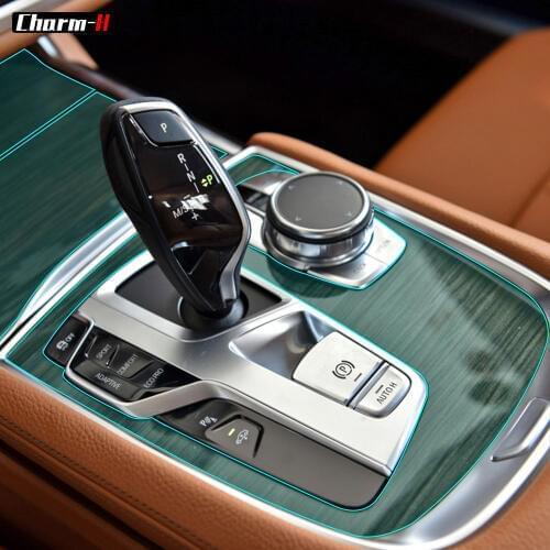 Car Center Console Gear Shift Dashboard Interior Cover Trim Protective Film for BMW G11 G12 7 Series Left Hand LHD Accessories