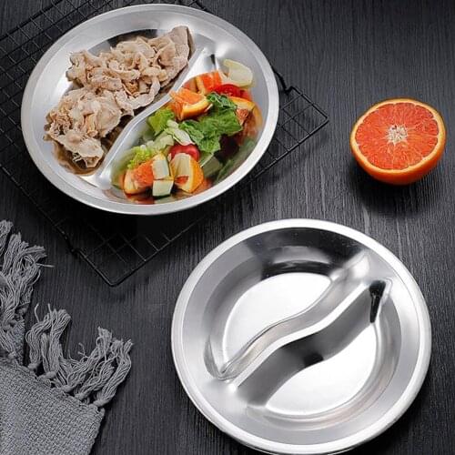 Childrens Mini Kitchenware Seasoning Dish Plate Silver Round Color Steel Shape Kitchen Toys Simulated L7W2