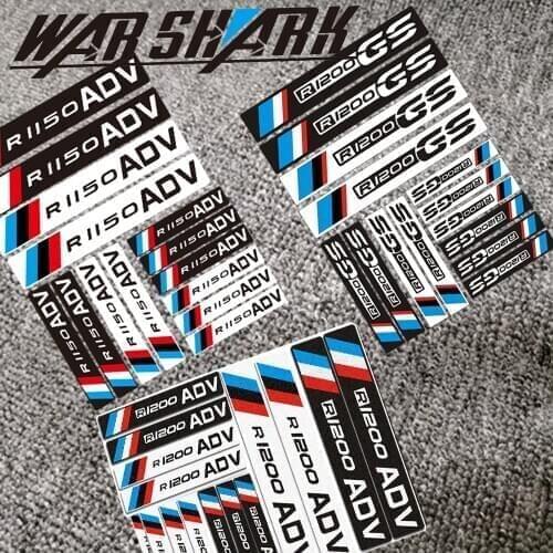 For BMW R1150GS R1200GS R1250GS F800GS F700GS G310GS G650GS Motorcycle Handlebar Fuel Tank Sticker Logo Decal Decorative Sticker