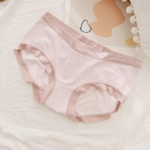 Exquisite soft Modal Seamless Panties women fresh pure color Quality Panties lingerie Mid-rise women briefs N622