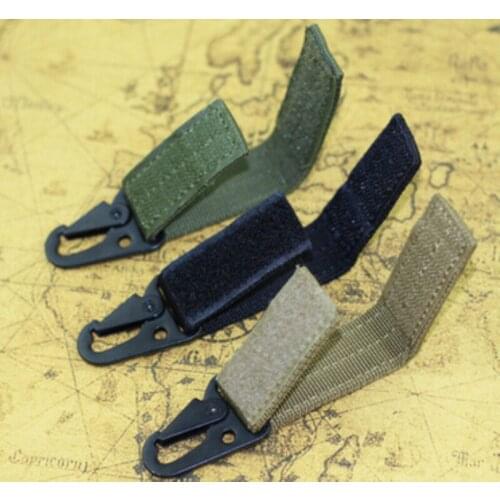 Outdoor Tools Carabiner Tactical Bag Molle Strap Belt Clips Keychain Hook Nylon Webbing Buckle Climbing Accessories
