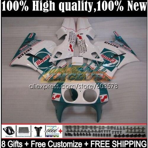 Body For HONDA VFR400 R V4 VFR400R 1989 1990 1991 1992 1993 35CL.79 RVF VFR 400 R RR CC NC30 89 90 91 92 93 Fairing Green white
