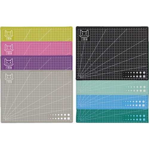 A4 PVC Cutting Mat Double-sided Cutting Board DIY Self-healing Cutting Base Plate Patchwork Cutting Pad Practical Leather Tool