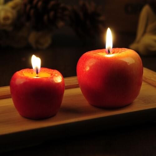 Red Apple Shaped Aromatherapy Candles Lamp Wedding Gift Home Decoration Valentines Day Christmas Candle Lamp