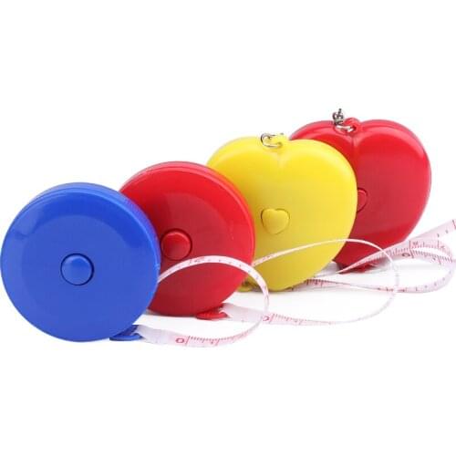 LMDZ 1/2Pcs Portable Retractable Ruler Children Height Ruler Centimeter /Inch Roll Tape Measure Mini Colorful Measuring Tools