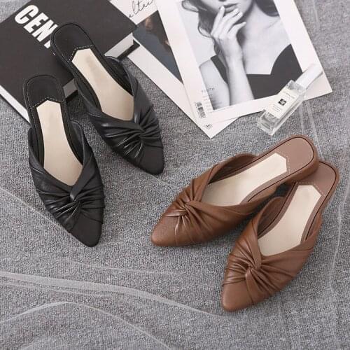 Fashion Half Slippers Female New Style Summer Foreign Trade Sandals And Slippers E-Commerce One Piece Of Plastic Womens Shoes