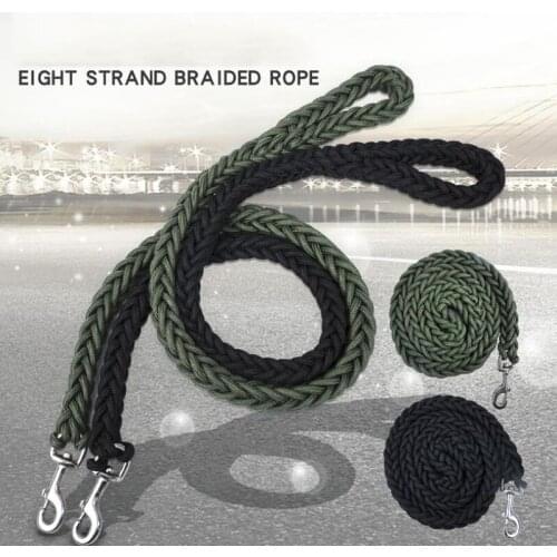 Nylon Dog Harness Leash for Medium Large Dogs Leads Pet Training Running Walking Safety Mountain Climb Dog Leash Ropes Supplies