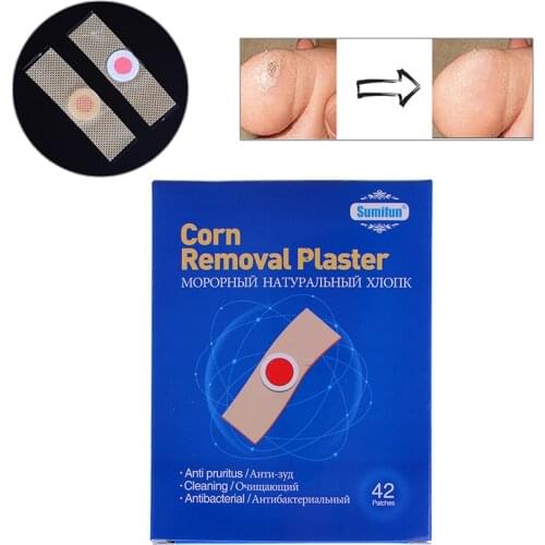42PCS/12/8/6PCS Foot Corn Killer Calluses Plantar Warts Thorn Pain Relief Plaster Foot Care Tool Medical Sticker Toe Protector
