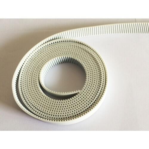 High Quality 5meters HTD 3M 48mm PU open belt 3M timing belt white Polyurethane with steel core belt width 48mm Free shipping