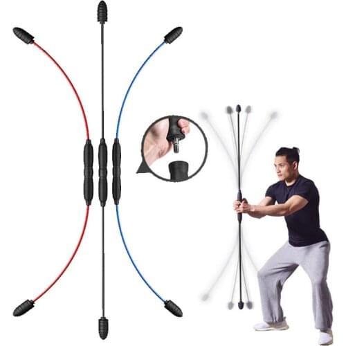 Removable Fitness Bar Workout High-Frequency Vibration Elastic Rod Fitness Gym Equipment Muscle Training Stick Weight Loss -40