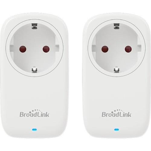 2pcs EU 16A Wifi Smart Socket BroadLink SP4 Electrical Plugs Sockets Smart outlets Voice control by Alexa and Google Home