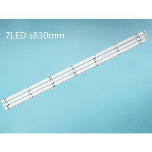 New 3 PCS 7LED 83cm LED strip for LG 43UK6300PLB 43UJ634V 43LJ61_FHD_L LC43490059A LC43490058A Innotek 17Y 43inch_A LC43490074A
