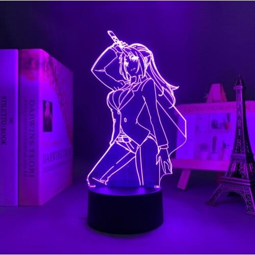 Led Night Lamp Manga That Time I Got Reincarnated As A Slime Shion for Kids Room Decor Slime Isekai Anime 3d Light TenSura