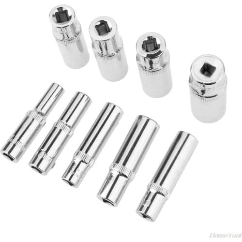 1/4 Hex Ratchets Extension Sleeve Bar Socket Adapter Drive Socket Wrench Spanner Converter Tool 6-14MM Universal Joint M15 21