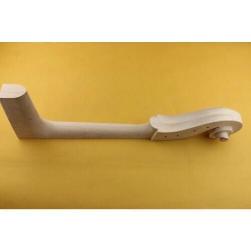 1pcs hand carved Student Maple White Cello Neck 4/4 size, Cello Parts