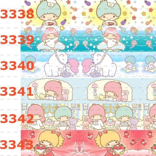 10yards - different sizes-Cartoon Grosgrain ribbon - Melody/Lovely pattern printed ribbon