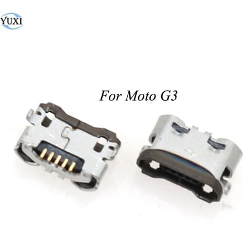 YuXi 2pcs Micro USB Charge Jack Socket USB Port Charging Connector For Motorola MOTO G3 G 3rd Gen XT1543 XT1542 XT1541 XT1540