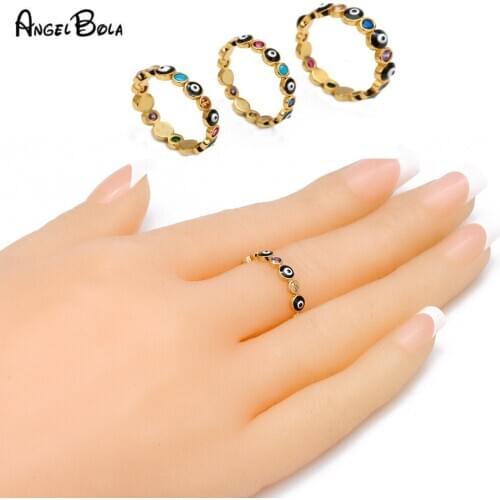 3 size Punk Vintage gold Rings Men Retro Evil Eyes Ring Devil Eyeball Zircon Finger Ring for Women Jewelry Halloween Party Gifts