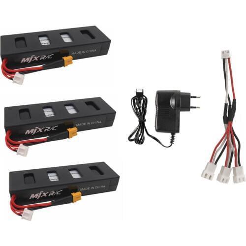 7.4V 1800mah 25C MJX B3 Li-po battery and charger for MJX Bugs 3 rc quadcopter drone spare parts accessories