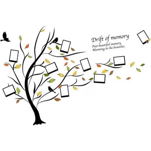 Album Tree Wall Sticker Wall Decals Peel and Stick Removable for Bedroom Living Room