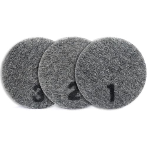17 Inch 3 Pcs Diamond Sponge Polishing Pad 430mm Polishing Disc Abrasive Tools For Clean & Polish Grit 1/2/3