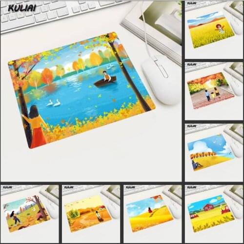 XGZ Free Shipping Fall 22x18 Mousepad Small Pad Family Laptop Gamer Rubber Mouse Mat Mouse Pad Gaming Desk Mousemat Cup Mat